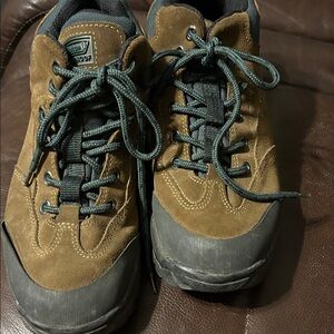 Brown and Gray Men's Coleman hiking shoes